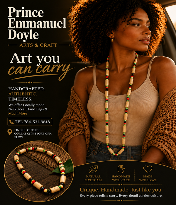 Bamboo Tube Bead Necklace