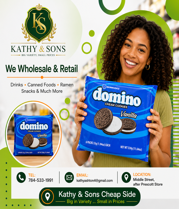 Bermudez Domino Vanilla Cream Cookies