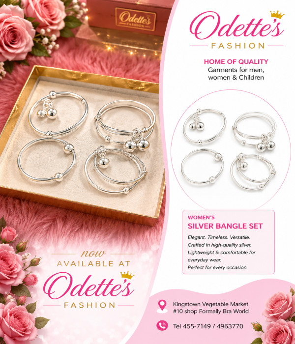 Elegant Silver Charm Bangle Collection