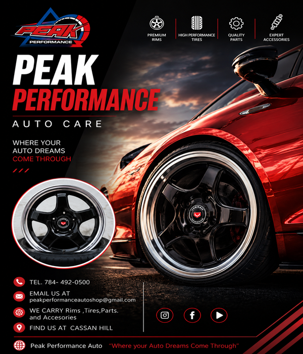 Gloss Black Deep Dish Performance Rim