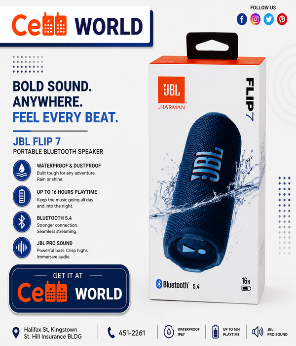 JBL Flip 7 Portable Bluetooth Speaker