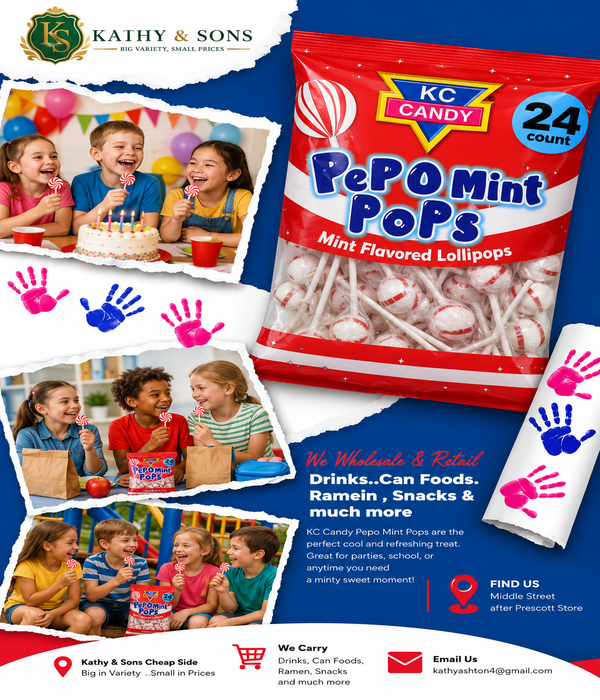 KC Candy Pepo Mint Pops