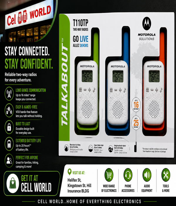 Motorola Talkabout T110TP Two-Way Radios