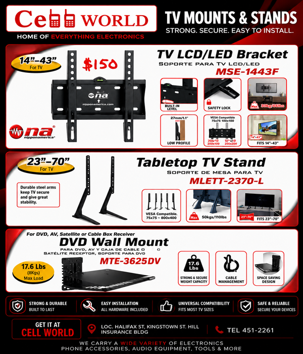 TV Mounts & Stands