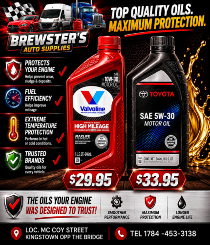 Valvoline & Toyota SAE 5W-30 Motor Oils