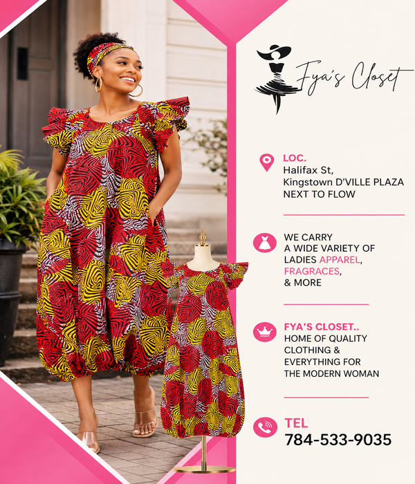 African Print Bubble Dress