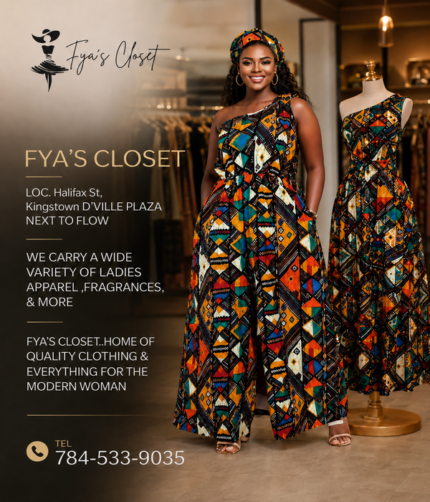 African Print One-Shoulder Wide-Leg Jumpsuit with Headwrap - Image 1
