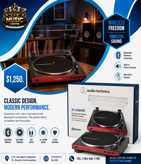 Audio-Technica AT-LP60XBT Bluetooth Turntable