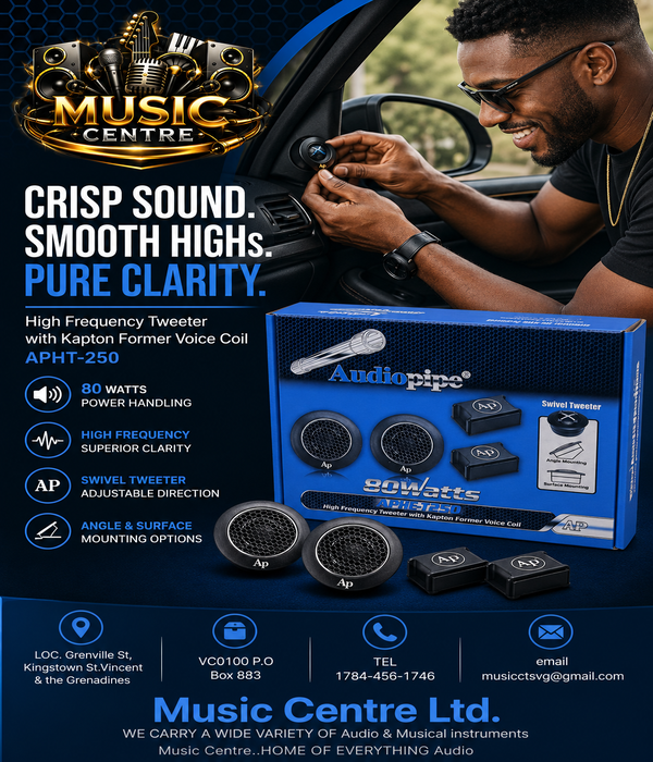 Audiopipe APHT-250 High Frequency Tweeter Kit