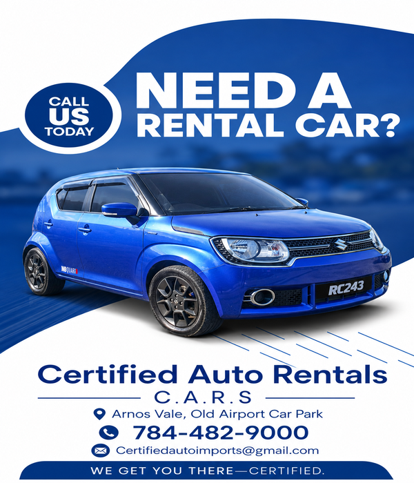Certified Auto Rentals Blue Suzuki Ignis