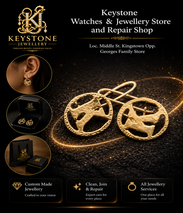 Custom Initial Gold Earrings