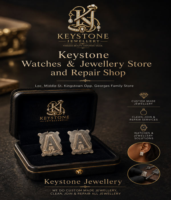 Custom Initial Letter Stud Earrings