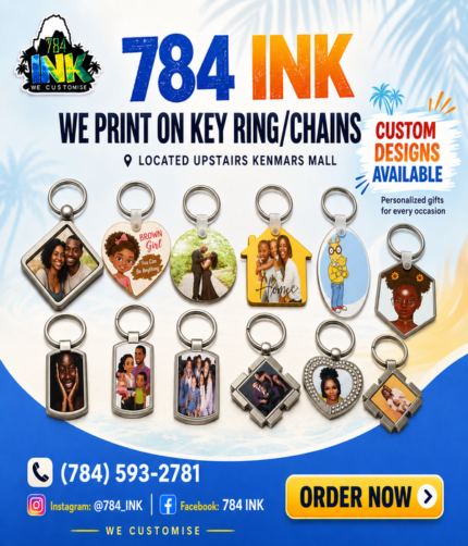 Custom Printed Key Ring & Chains - Image 1