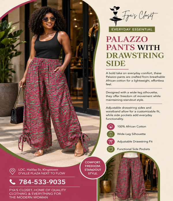 Drawstring Palazzo Pants