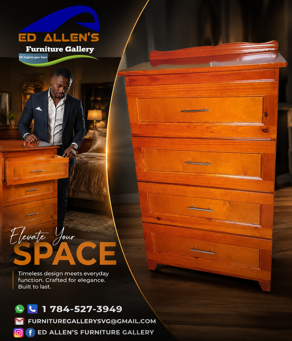 EAF 5-Drawer Chest of Drawers (Solid Wood)