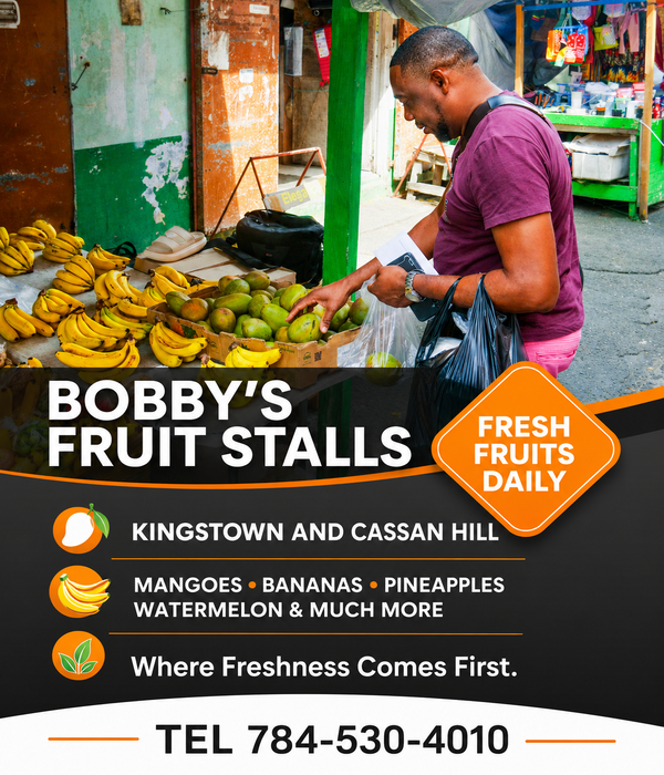 Fresh Tropical Fruits Market Display