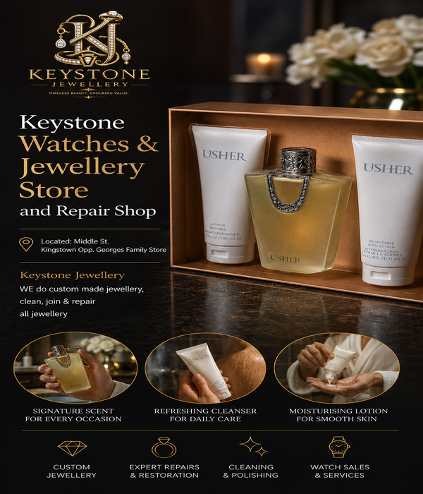 KSJ Usher Men's Fragrance & Body Care Gift Set