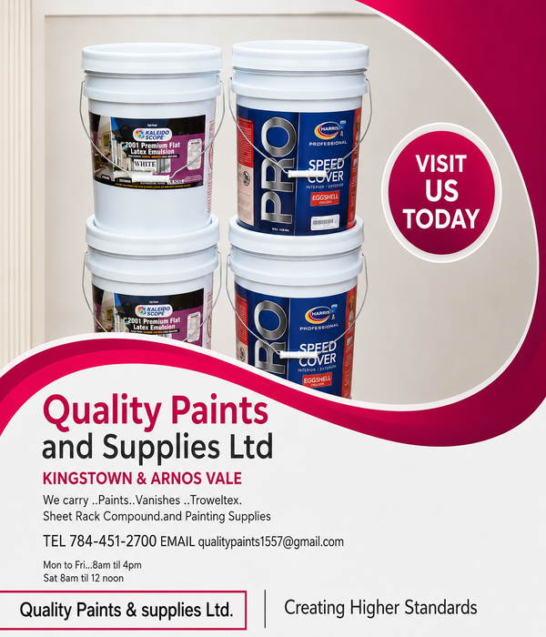 Kaleidoscope 2001 Premium Flat Latex Emulsion & Harris Pro Speed Cover Eggshell Emulsion