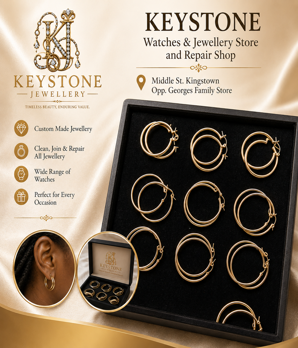 Keystone Jewellery Classic Gold Hoop Earrings Collection