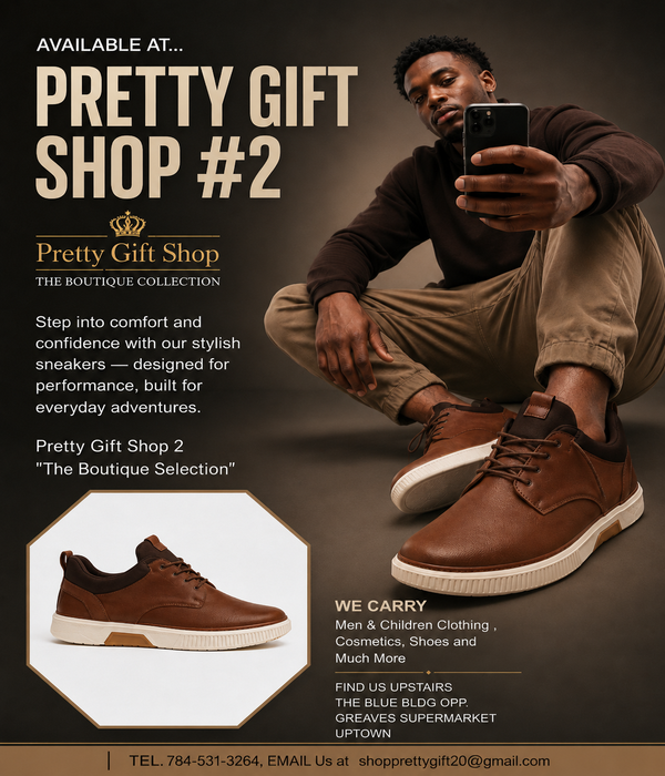 Men's Brown Casual Leather Sneakers