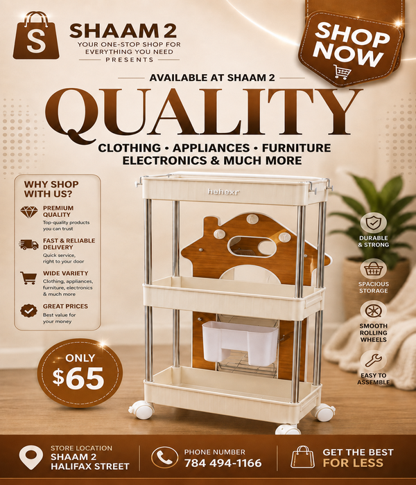Multi-Purpose Rolling Storage Organizer Cart
