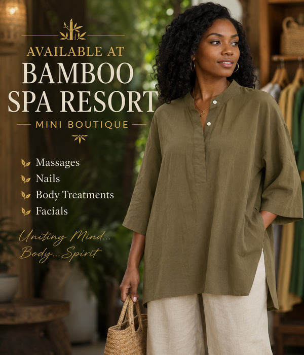 Olive Linen Tunic Shirt