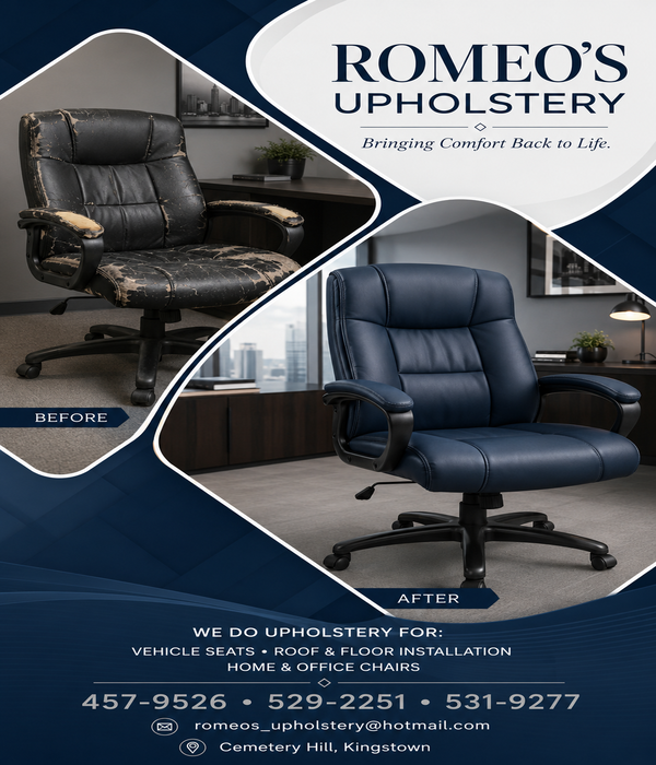 Romeo's Upholstery Office Chair Restoration