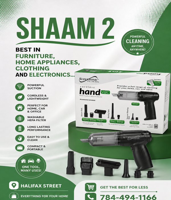 Super Sonic Cordless Hand Vacuum