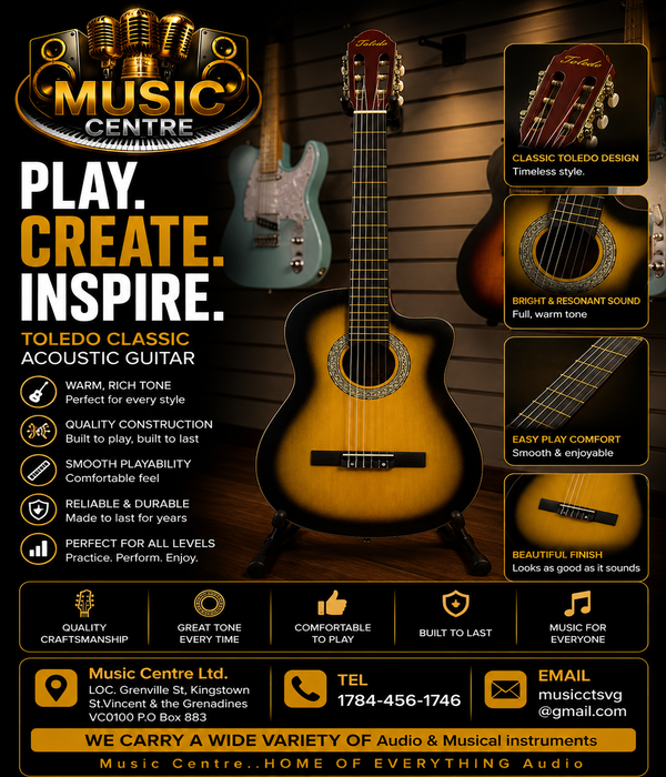 Toledo Classic Full-Size Acoustic Guitar