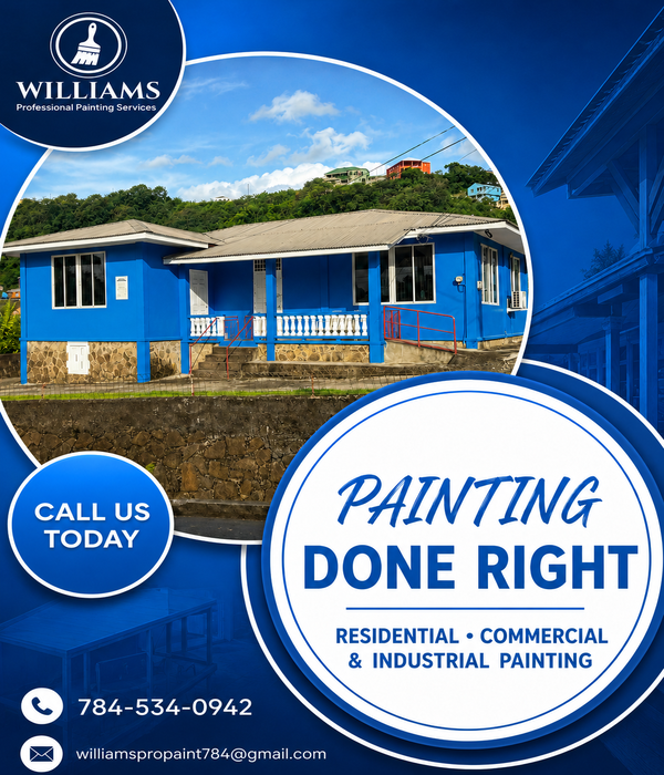 Williams Professional Painting Services – Residential Exterior Painting Blue Home Makeover