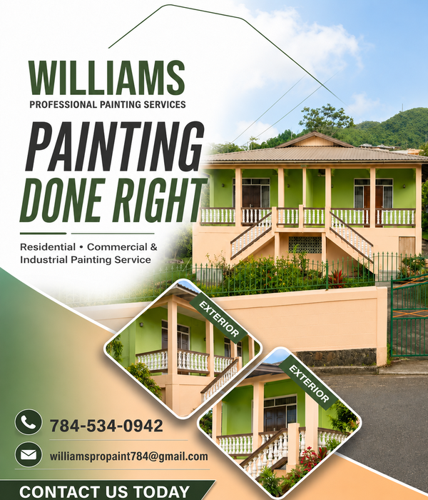 Williams Professional Painting Services – Residential Exterior Painting Green Family Home