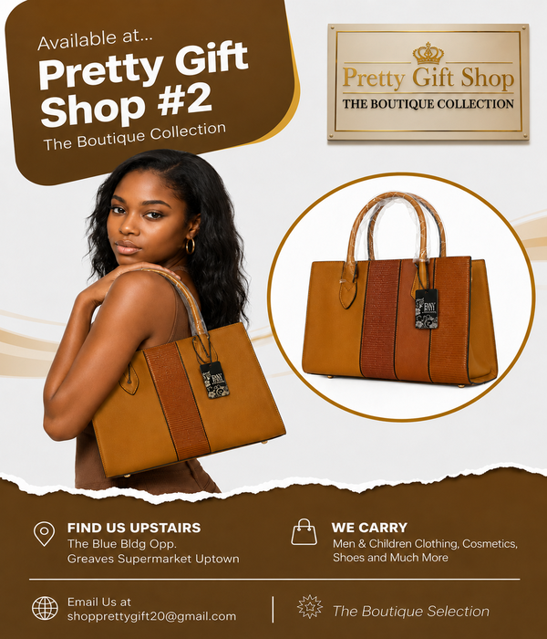 Women's Tan Leather Tote Handbag
