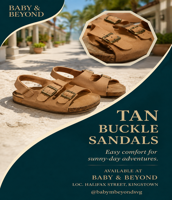 Baby & Beyond - Tan Buckle Kids' Sandals