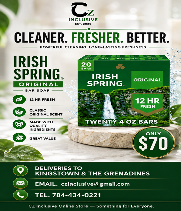 Czinclusive Online Store – Irish Spring Original Bar Soap 20-Pack