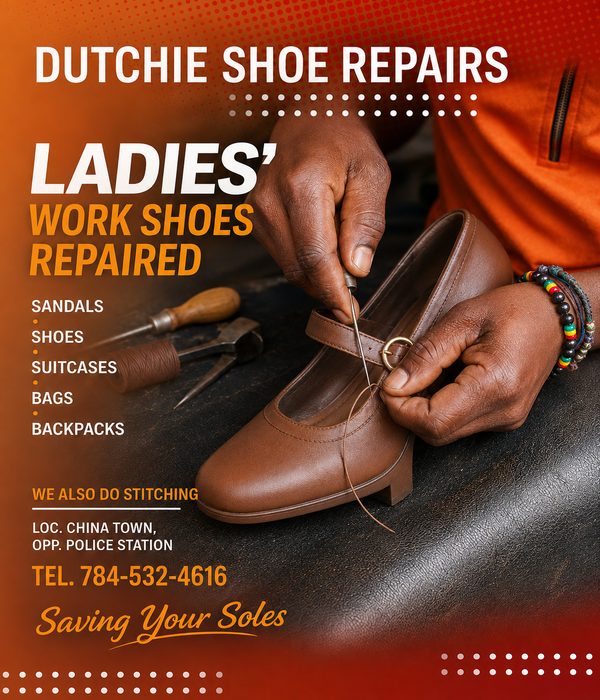 Dutchie Shoes Repairs-Ladies' Work Shoes Repaired