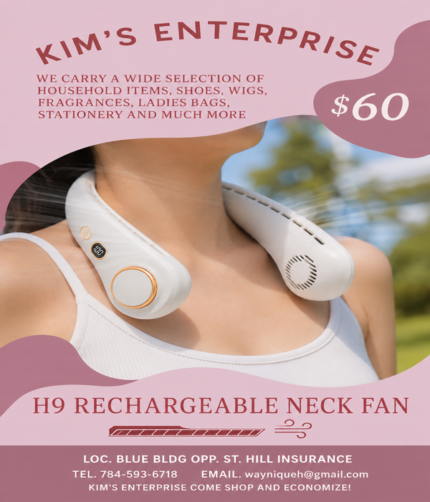 H9 Rechargeable Neck Fan - Image 1
