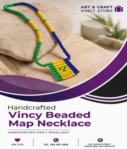 Handcrafted Vincy Beaded Necklace - Image 1