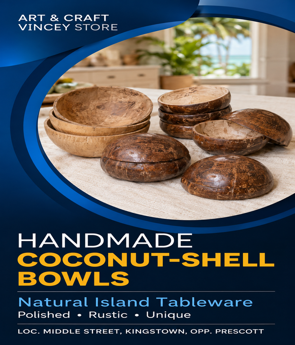 Handmade Coconut-Shell Bowls