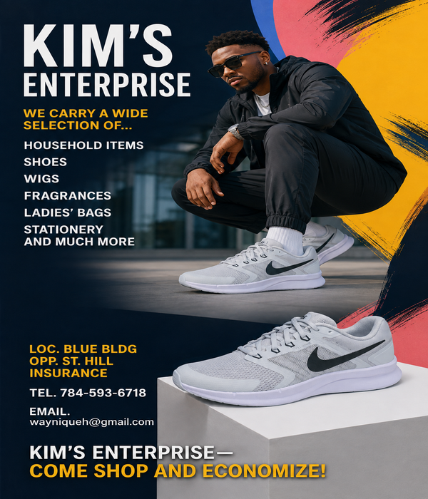 Kim's Enterprise- Men’s White & Grey Athletic Sneakers