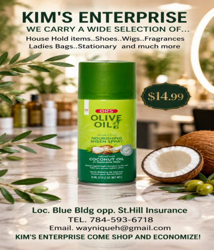 Kim's Enterprise- ORS Olive Oil Nourishing Sheen Spray - Image 1