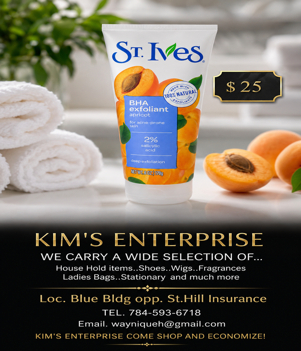 Kim's Enterprise- St. Ives Apricot BHA Exfoliant