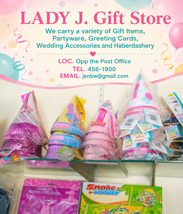 Lady J. Gift Store – Assorted Party Hats & Party Supplies