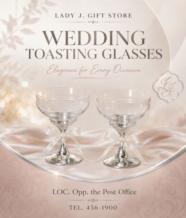 Lady J. Gift Store – Wedding Toasting Glasses Set