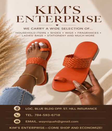 Orange Braided Toe-Loop Ladies' Sandals - Image 1