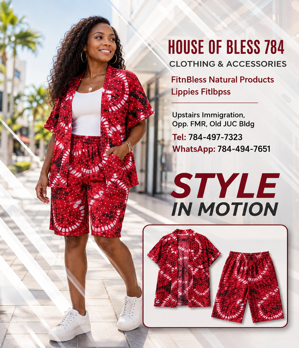 Red Tie-Dye Shorts Set
