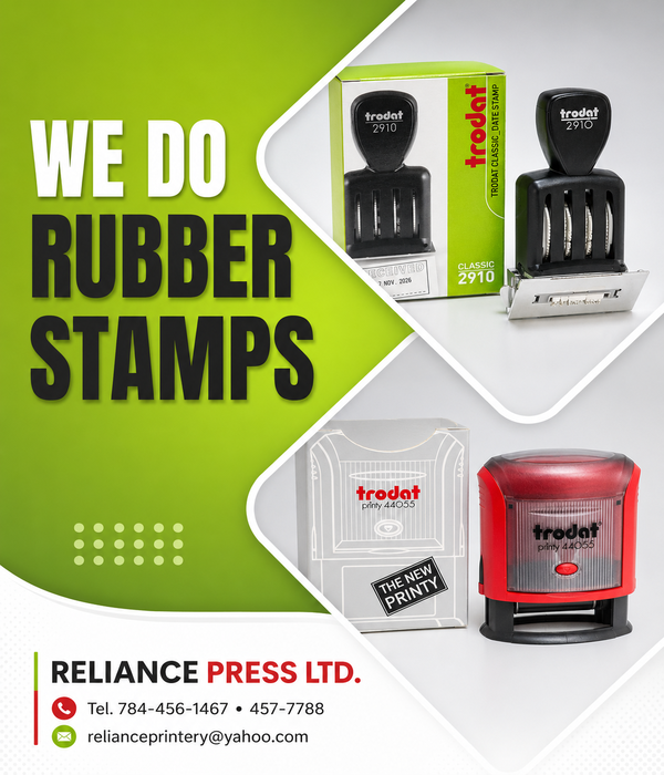 Reliance Press Ltd. – Rubber Stamps
