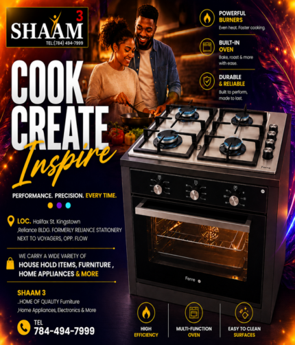 Shaam 3 - Ferre Gas Cooker with Built-In Oven - Image 1