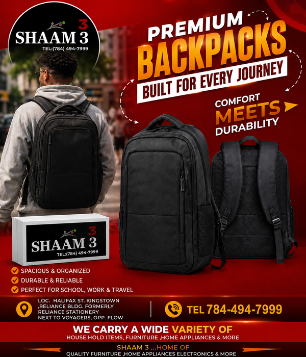 Shaam 3 – Premium Multi-Compartment Backpack