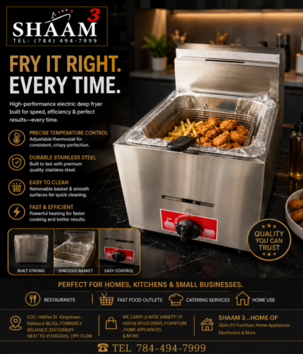 Shaam 3 - Stainless Steel Electric Deep Fryer - Image 1