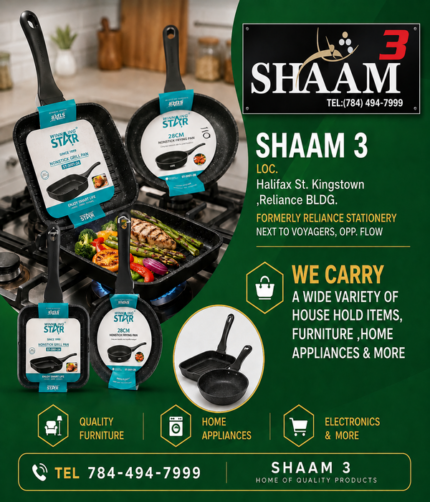 Shaam 3 - Winning Star Non-Stick Grill Pan & Frying Pan Set - Image 1